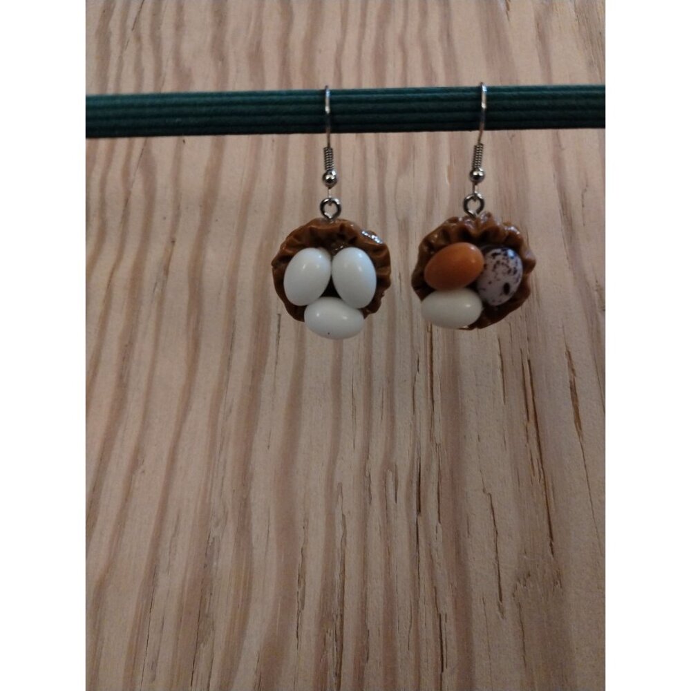 Egg and Nest Earrings Dangle Fashion Jewelry - Picture 16 of 16